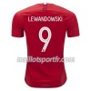 Maillot de Foot Pologne Robert Lewandowski 9 Exterieur Coupe du monde 2018
